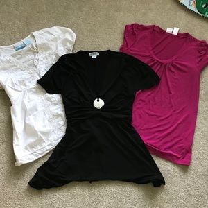 Maternity dress tops lot